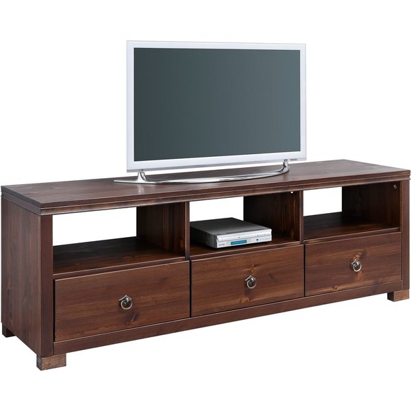 OTTO home TV-Board Gotland, Breite 147 cm, mit Schubladen und offenen Fächern, Massivholz, FSC®