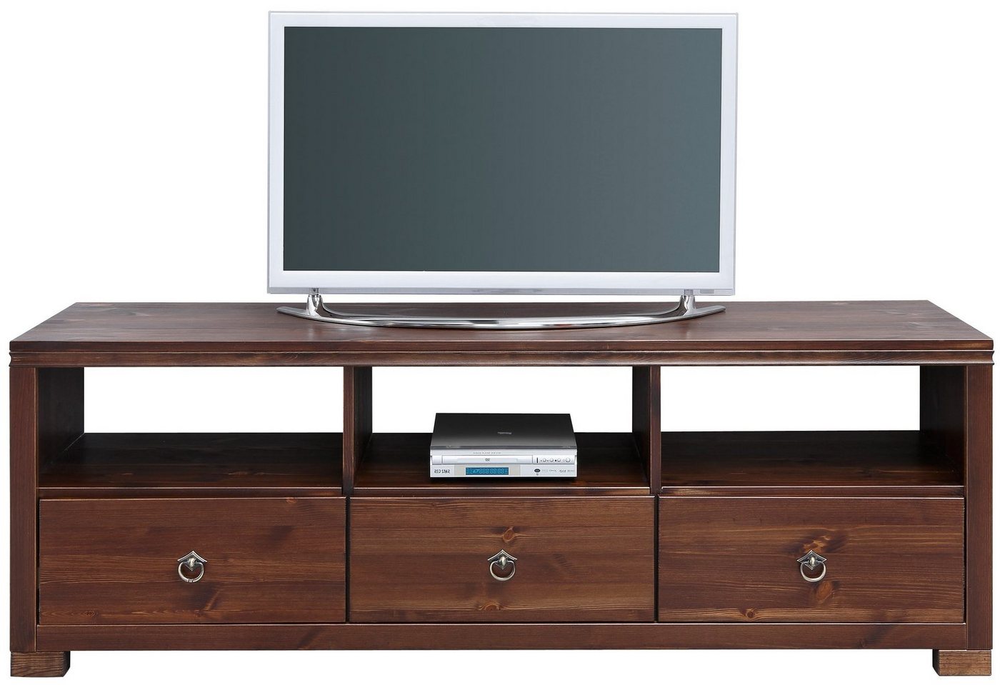OTTO home TV-Board Gotland, Breite 147 cm, mit Schubladen und offenen Fächern, Massivholz, FSC® – Bild 2 von 5