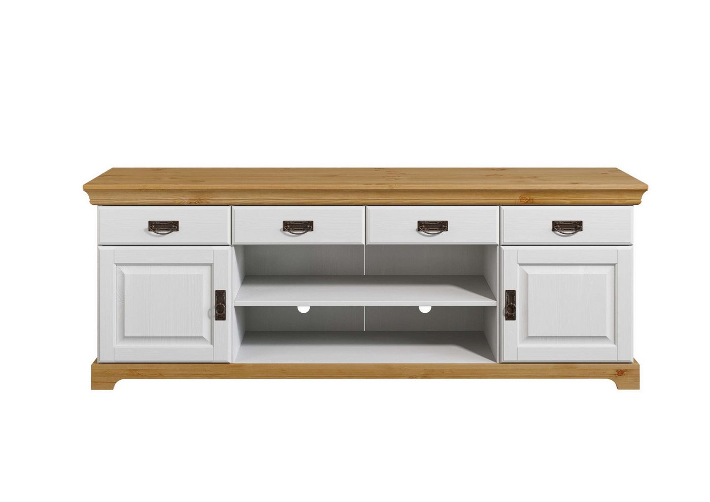 OTTO home TV-Board Rügen, zertifiziertes Massivholz, Breite 180 cm, im Landhausstil – Bild 2 von 5