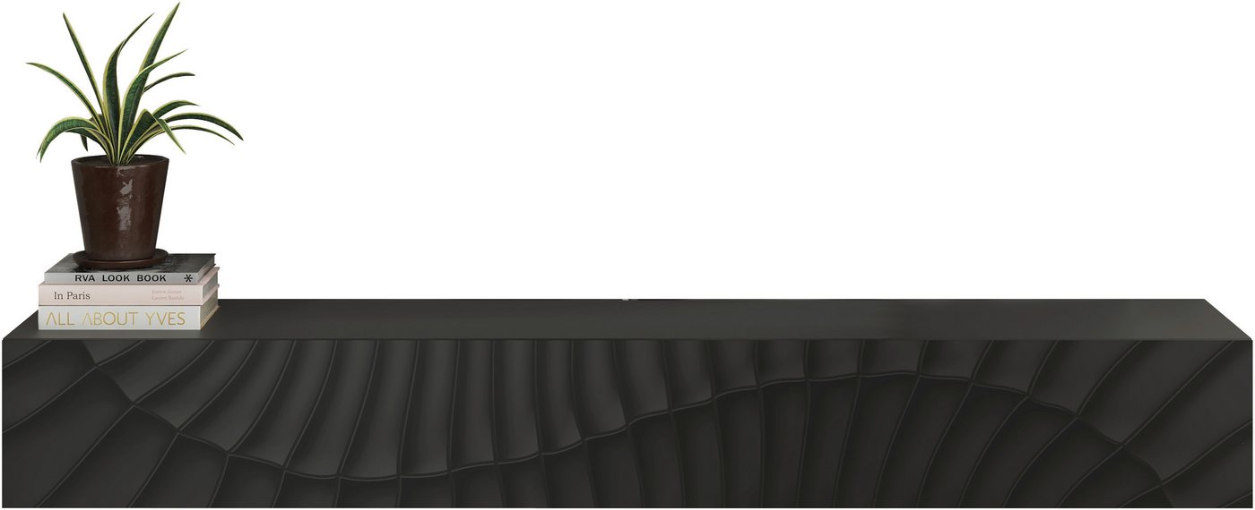 OTTO home TV-Board Snake, Schwebe-Lowboard, TV-Schrank, Media-Board, Breite 210 cm, mit Siebdruck-Front, 1 Klappe, wandhängend, stilvoll & funktional – Bild 3 von 5