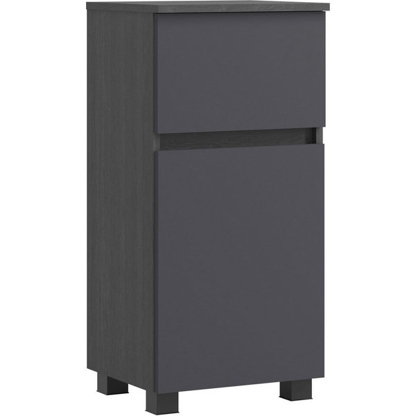 OTTO home Unterschrank BOZEN, Unterschrank 40 cm (Badezimmerschrank, Badschrank, Stauraum, Badmöbel, Schrank) griffloses Design, Maße (B/T/H): 40/35/79 cm