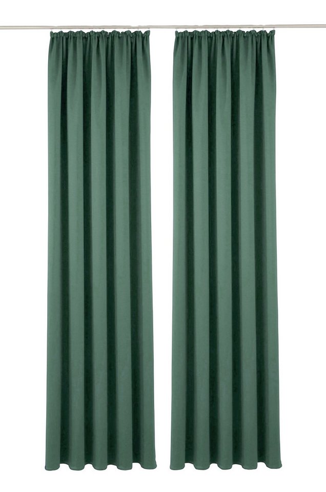 OTTO home Verdunkelungsvorhang Solana, Gardinen mit Kräuselband, verdunkelnd, 2er Set, Topseller (2 St), Kräuselband, verdunkelnd, 2er-Set Verdunklungsvorhang m – Bild 2 von 5