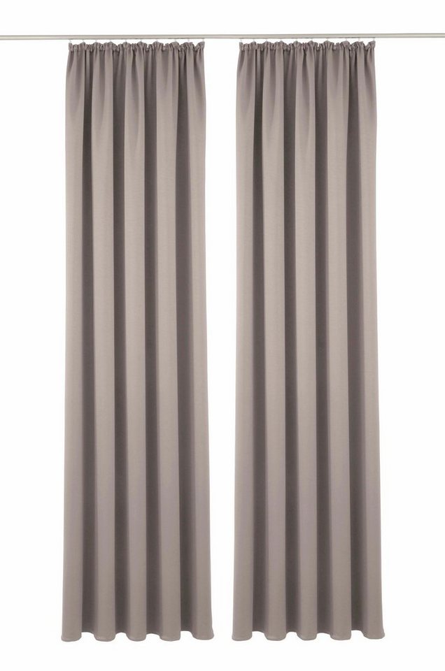 OTTO home Verdunkelungsvorhang Solana, Gardinen mit Kräuselband, verdunkelnd, 2er Set, Topseller (2 St), Kräuselband, verdunkelnd, 2er-Set Verdunklungsvorhang m – Bild 2 von 5