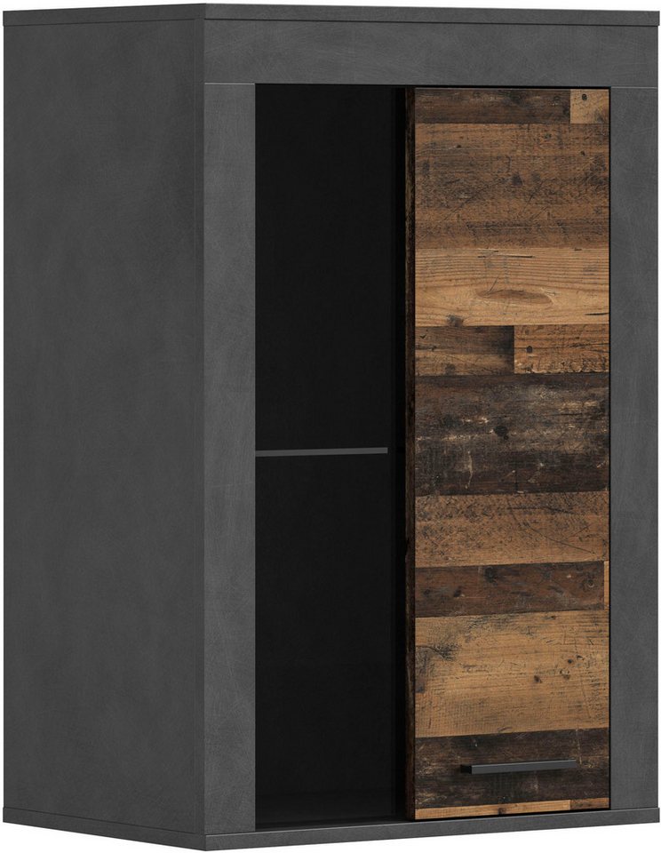 OTTO home Vitrine AOSTA, Breite 60 cm, stehend / hängend, 1 Tür, 1 Glasboden (in verschiedenen Farbausführungen, individuell kombinierbar) Türanschlag wechselba – Bild 4 von 5