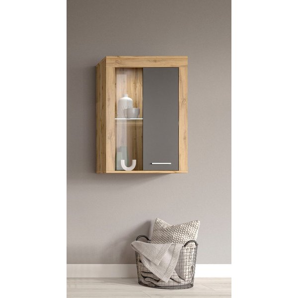 OTTO home Vitrine AOSTA, Breite 60 cm, stehend / hängend, 1 Tür, 1 Glasboden (in verschiedenen Farbausführungen, individuell kombinierbar) Türanschlag wechselba