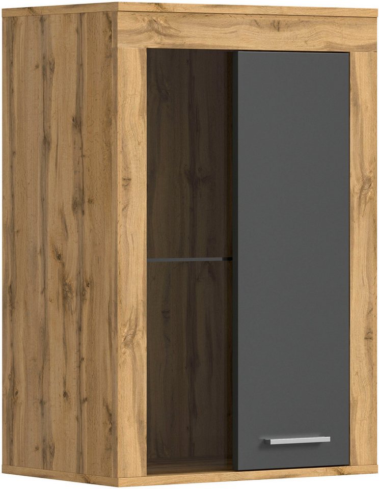 OTTO home Vitrine AOSTA, Breite 60 cm, stehend / hängend, 1 Tür, 1 Glasboden (in verschiedenen Farbausführungen, individuell kombinierbar) Türanschlag wechselba – Bild 2 von 5