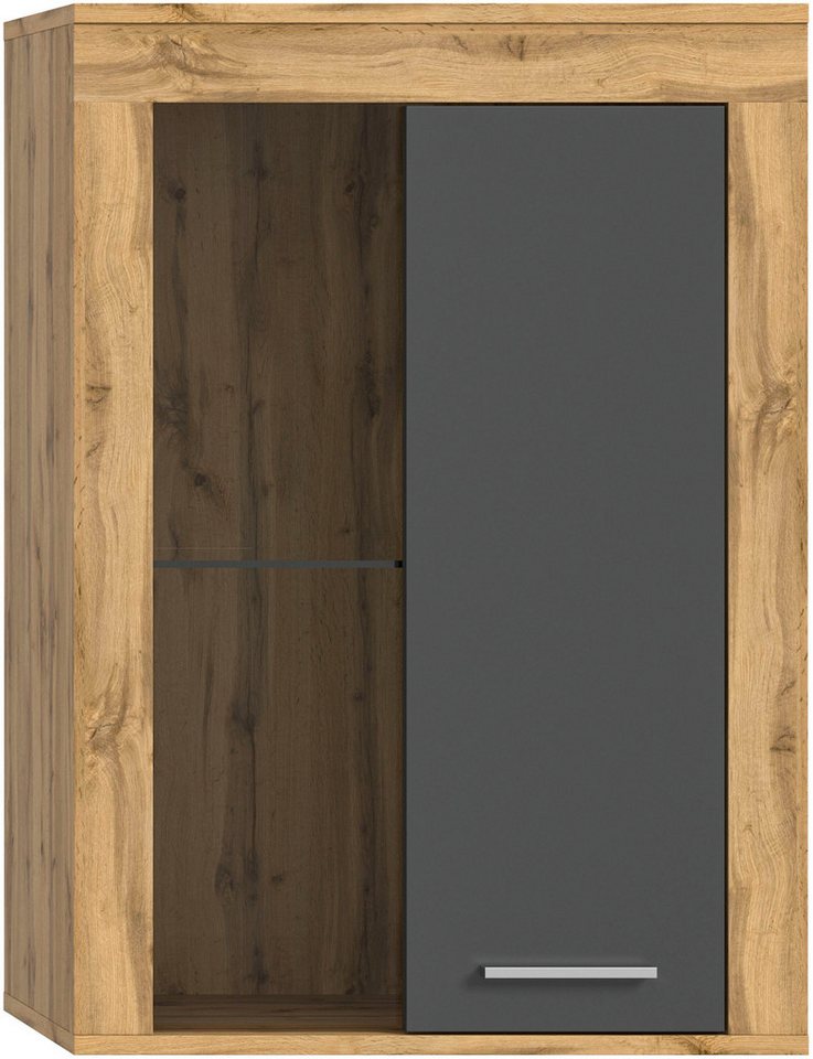 OTTO home Vitrine AOSTA, Breite 60 cm, stehend / hängend, 1 Tür, 1 Glasboden (in verschiedenen Farbausführungen, individuell kombinierbar) Türanschlag wechselba – Bild 5 von 5