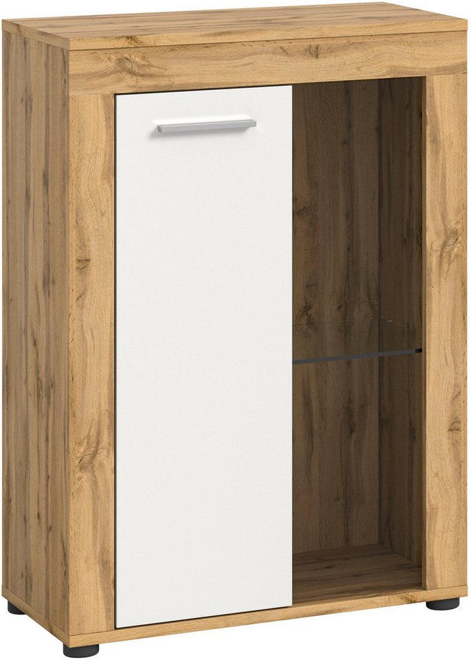 OTTO home Vitrine AOSTA, Breite 60 cm, stehend / hängend, 1 Tür, 1 Glasboden (in verschiedenen Farbausführungen, individuell kombinierbar) Türanschlag wechselba – Bild 2 von 5