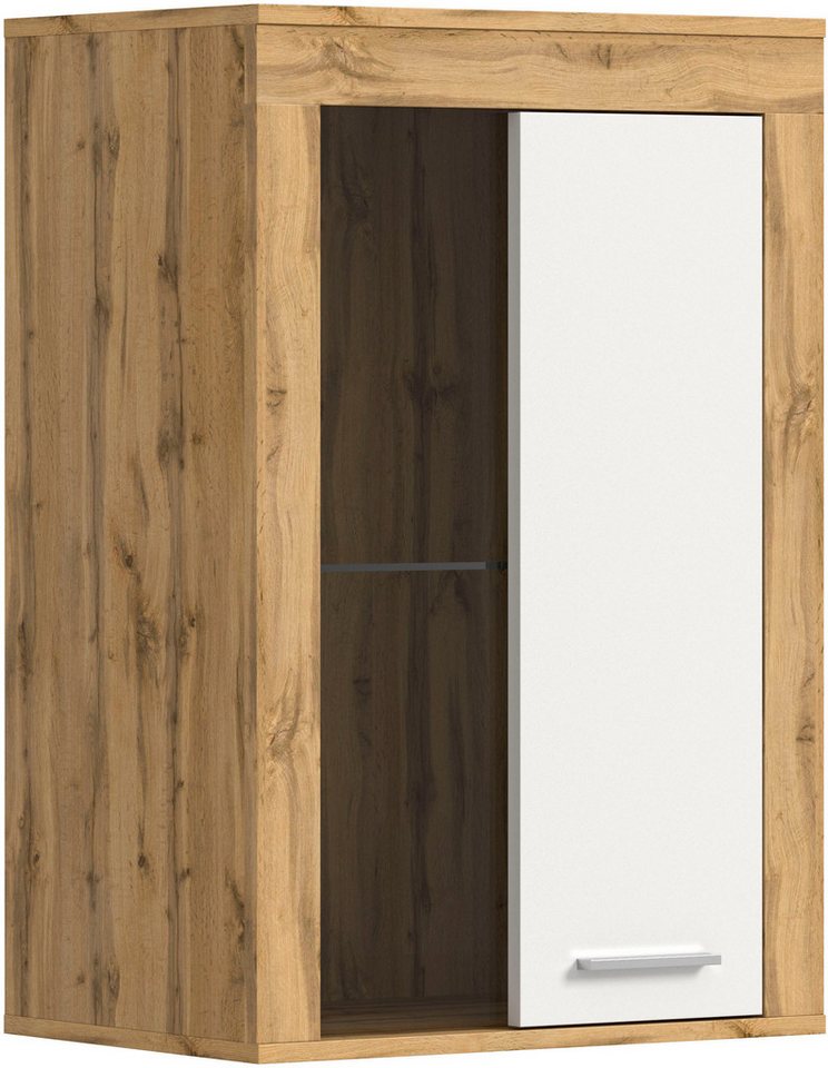 OTTO home Vitrine AOSTA, Breite 60 cm, stehend / hängend, 1 Tür, 1 Glasboden (in verschiedenen Farbausführungen, individuell kombinierbar) Türanschlag wechselba – Bild 3 von 5