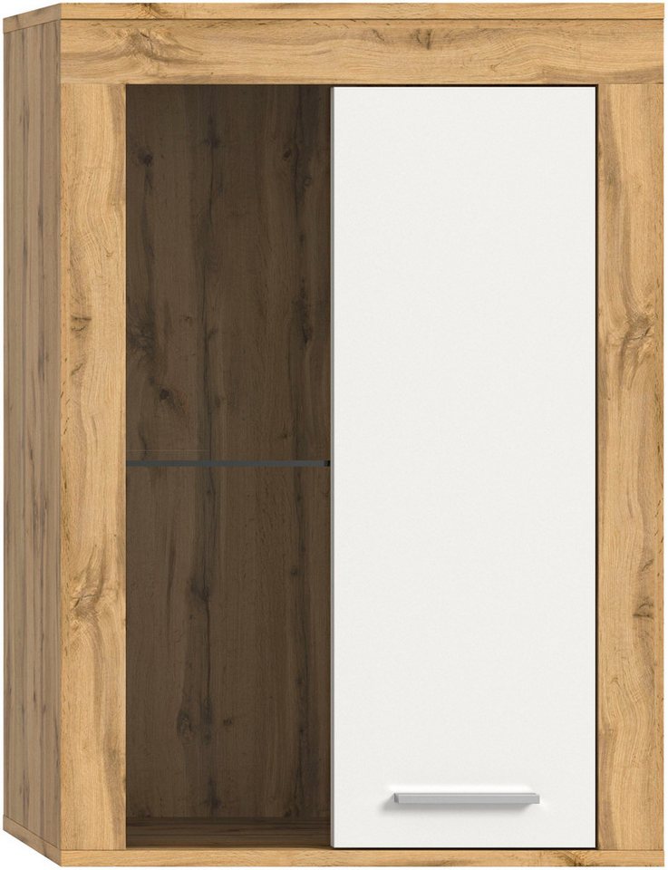 OTTO home Vitrine AOSTA, Breite 60 cm, stehend / hängend, 1 Tür, 1 Glasboden (in verschiedenen Farbausführungen, individuell kombinierbar) Türanschlag wechselba – Bild 4 von 5