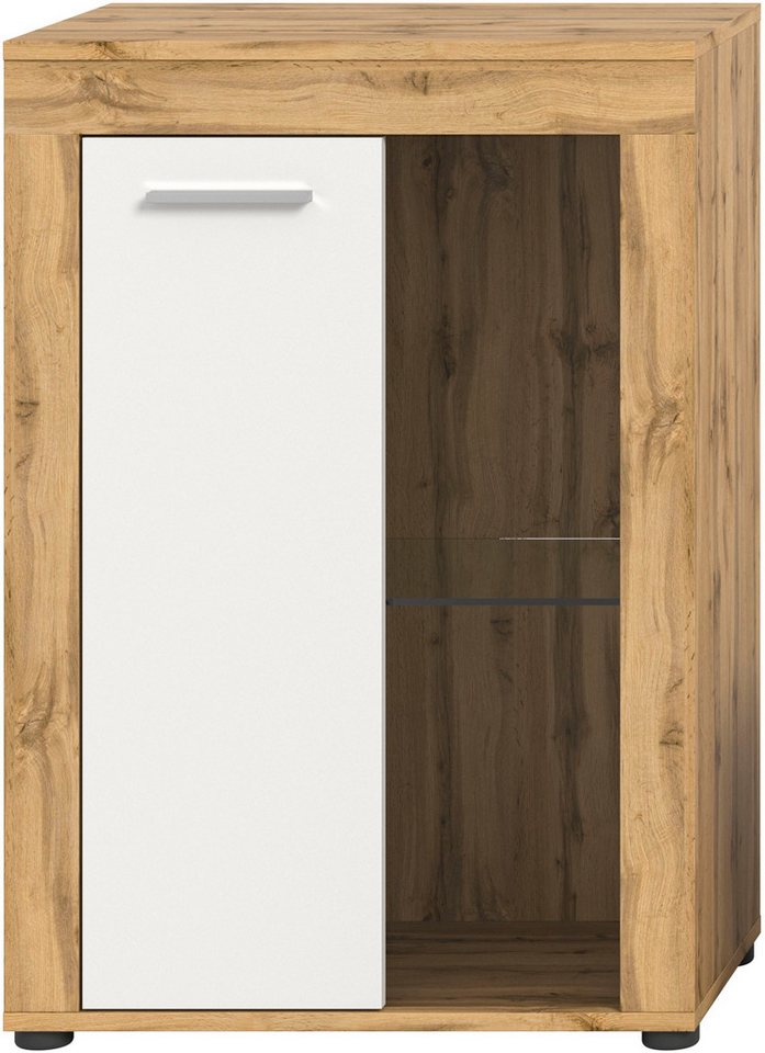 OTTO home Vitrine AOSTA, Breite 60 cm, stehend / hängend, 1 Tür, 1 Glasboden (in verschiedenen Farbausführungen, individuell kombinierbar) Türanschlag wechselba – Bild 5 von 5