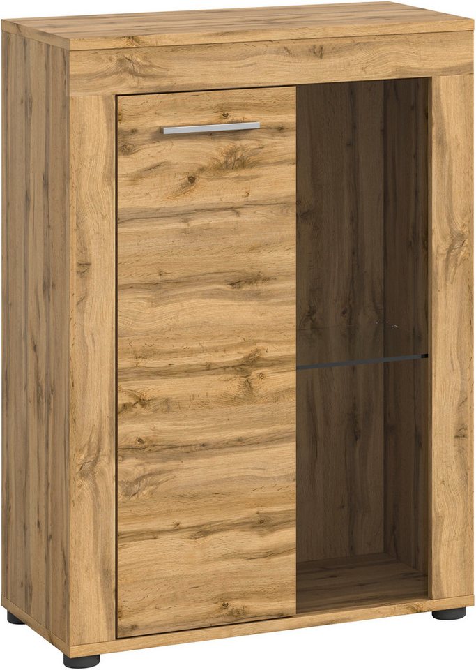 OTTO home Vitrine AOSTA, Breite 60 cm, stehend / hängend, 1 Tür, 1 Glasboden (in verschiedenen Farbausführungen, individuell kombinierbar) Türanschlag wechselba – Bild 2 von 5