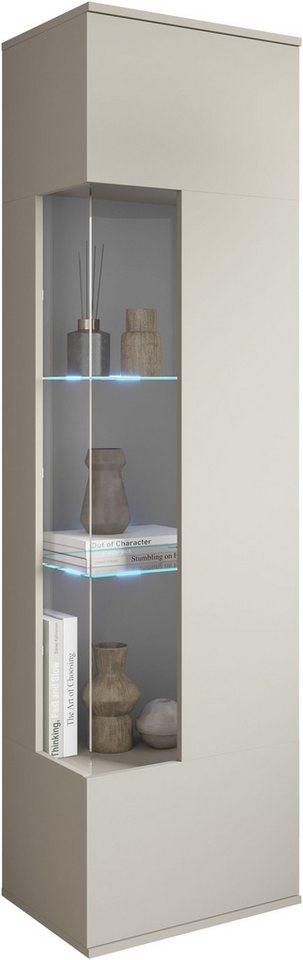 OTTO home Vitrine Kenia, stehend und hängend, Türanschlag wechselbar (1-St) Vitrineschrank mit Glastüren 160 cm Höhe – Bild 5 von 5
