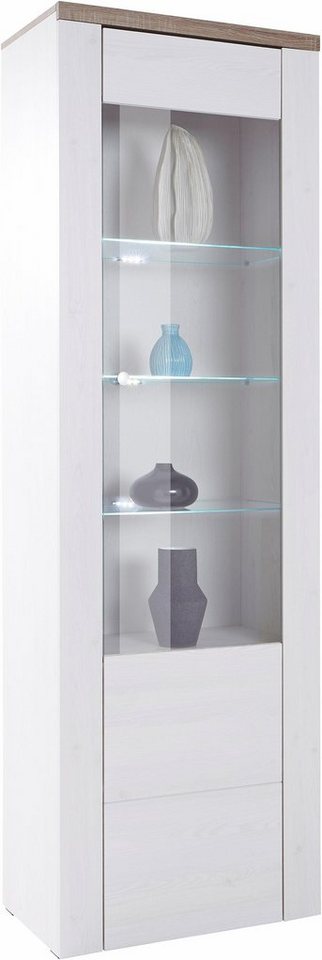 OTTO home Vitrine Larona, zeitlose Glasvitirne, Hochschrank Höhe 205,6 cm Stauraumvitrine mit dekorativer Rahmenoptik – Bild 4 von 5