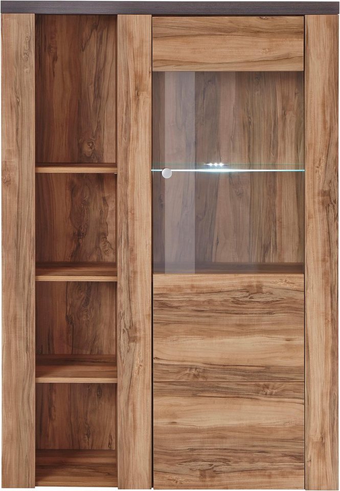 OTTO home Vitrine Larona, zeitlose Glasvitirne, Hochschrank Höhe 145 cm Stauraumvitrine mit dekorativer Rahmenoptik – Bild 3 von 5