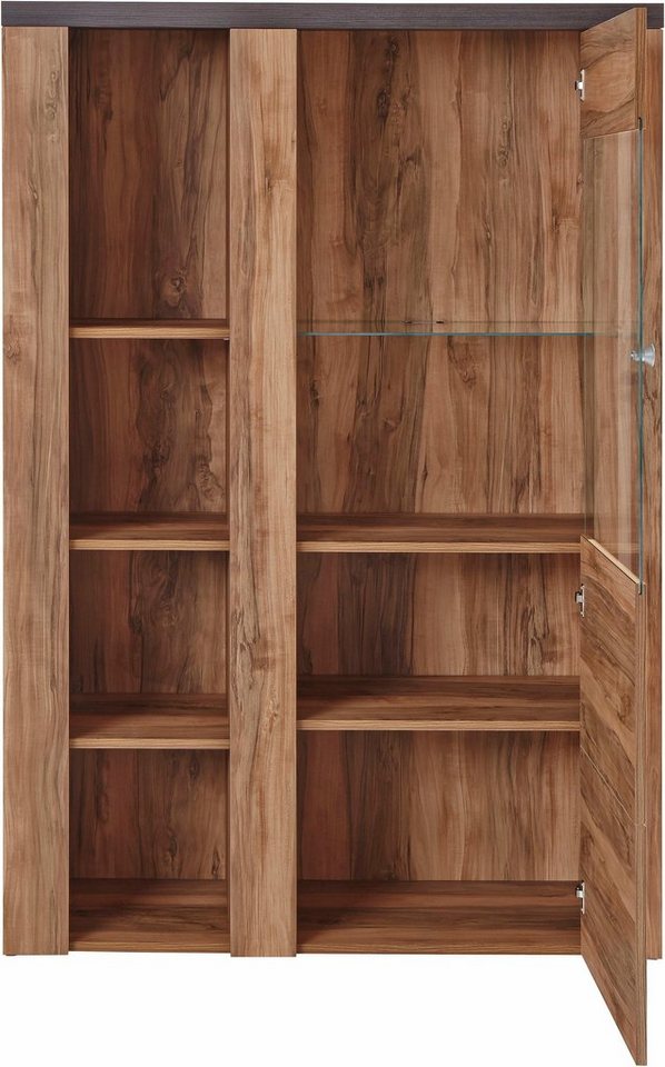 OTTO home Vitrine Larona, zeitlose Glasvitirne, Hochschrank Höhe 145 cm Stauraumvitrine mit dekorativer Rahmenoptik – Bild 5 von 5