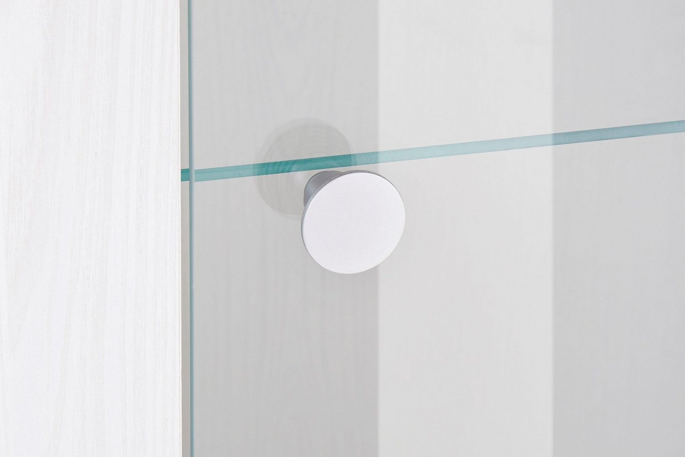 OTTO home Vitrine Larona, zeitlose Glasvitirne, Hochschrank Höhe 145 cm Stauraumvitrine mit dekorativer Rahmenoptik – Bild 4 von 5