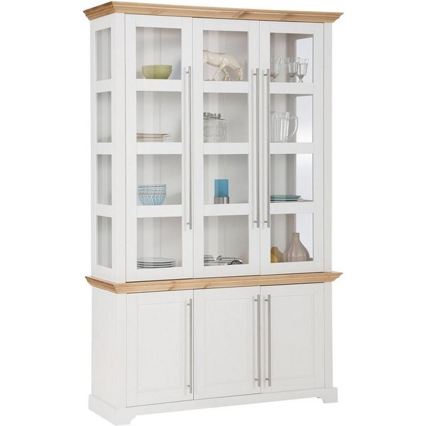 OTTO home Vitrine Melissa aus massiver Kiefer, FSC® zertifiziert, Breite 132 cm