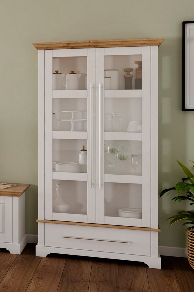 OTTO home Vitrine Melissa Höhe 169 cm, Breite 94 cm, 2-türig, Kiefer massiv, FSC® – Bild 2 von 5