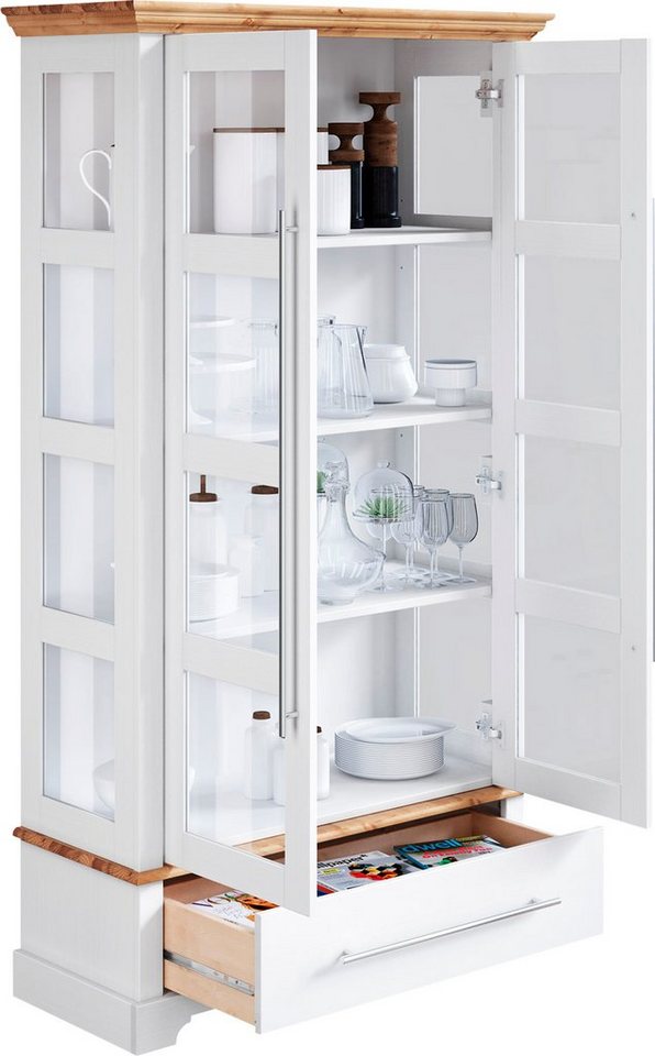 OTTO home Vitrine Melissa Höhe 169 cm, Breite 94 cm, 2-türig, Kiefer massiv, FSC® – Bild 5 von 5