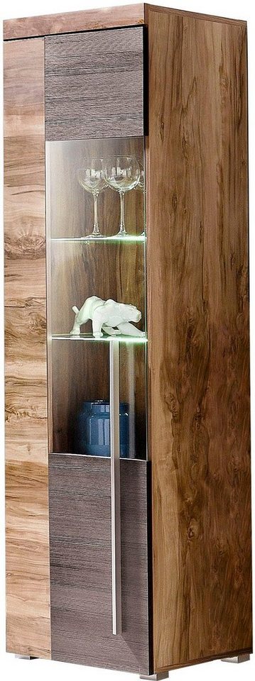 OTTO home Vitrine Roger,Höhe 160cm stilvolle Glasvitrine mit verstellbare Glasböden Standvitrine 1Trg, viel Stauraum, ohne Beleuchtung – Bild 2 von 5
