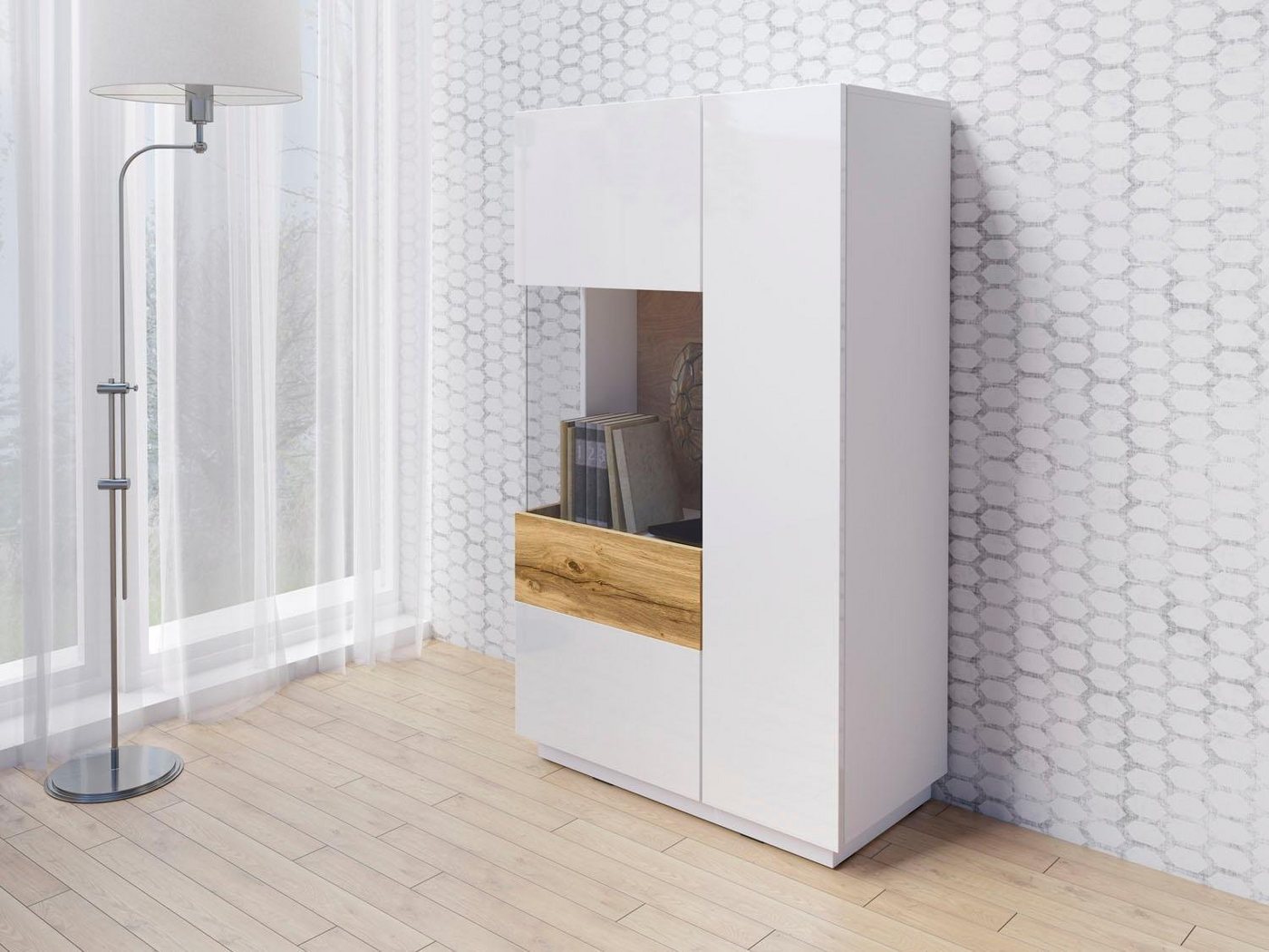 OTTO home Vitrine SILKE Höhe 138,5 cm – Bild 2 von 5