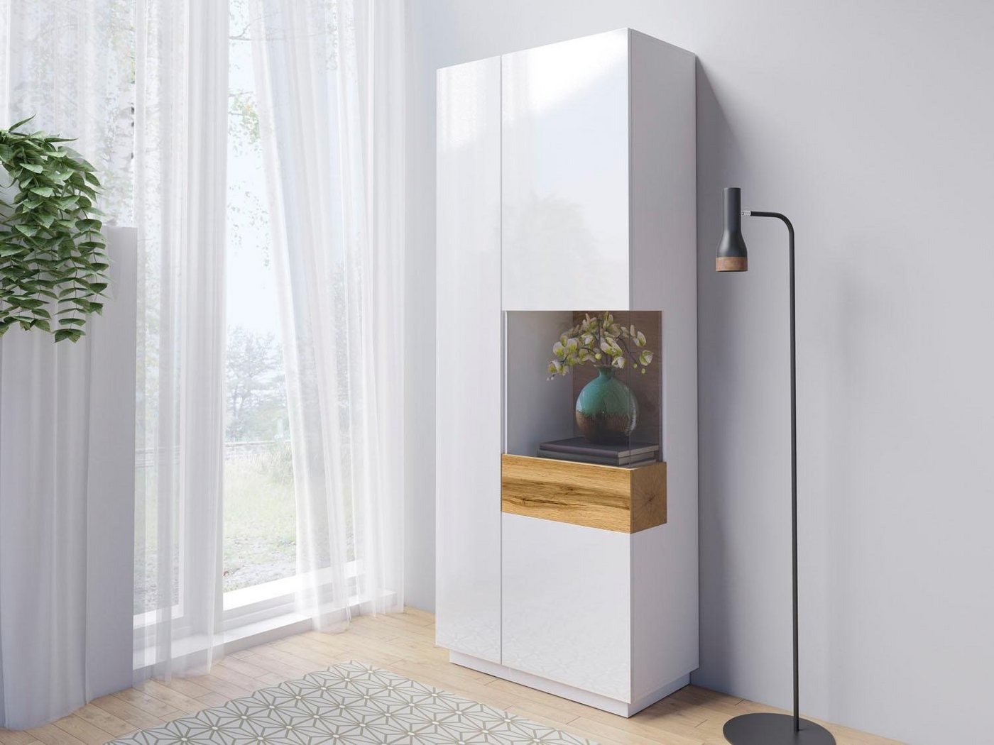 OTTO home Vitrine SILKE Höhe 207 cm – Bild 2 von 5