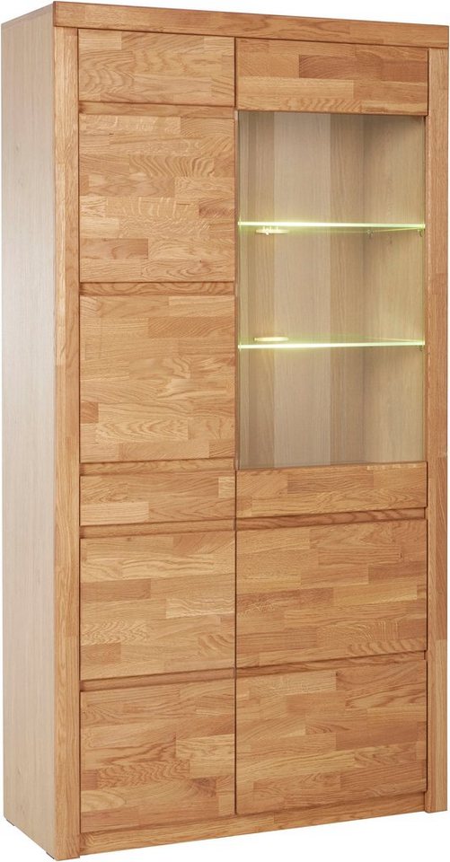 OTTO home Vitrine Silkeborg teilmassiv, schöne grifflose Optik – Bild 2 von 5