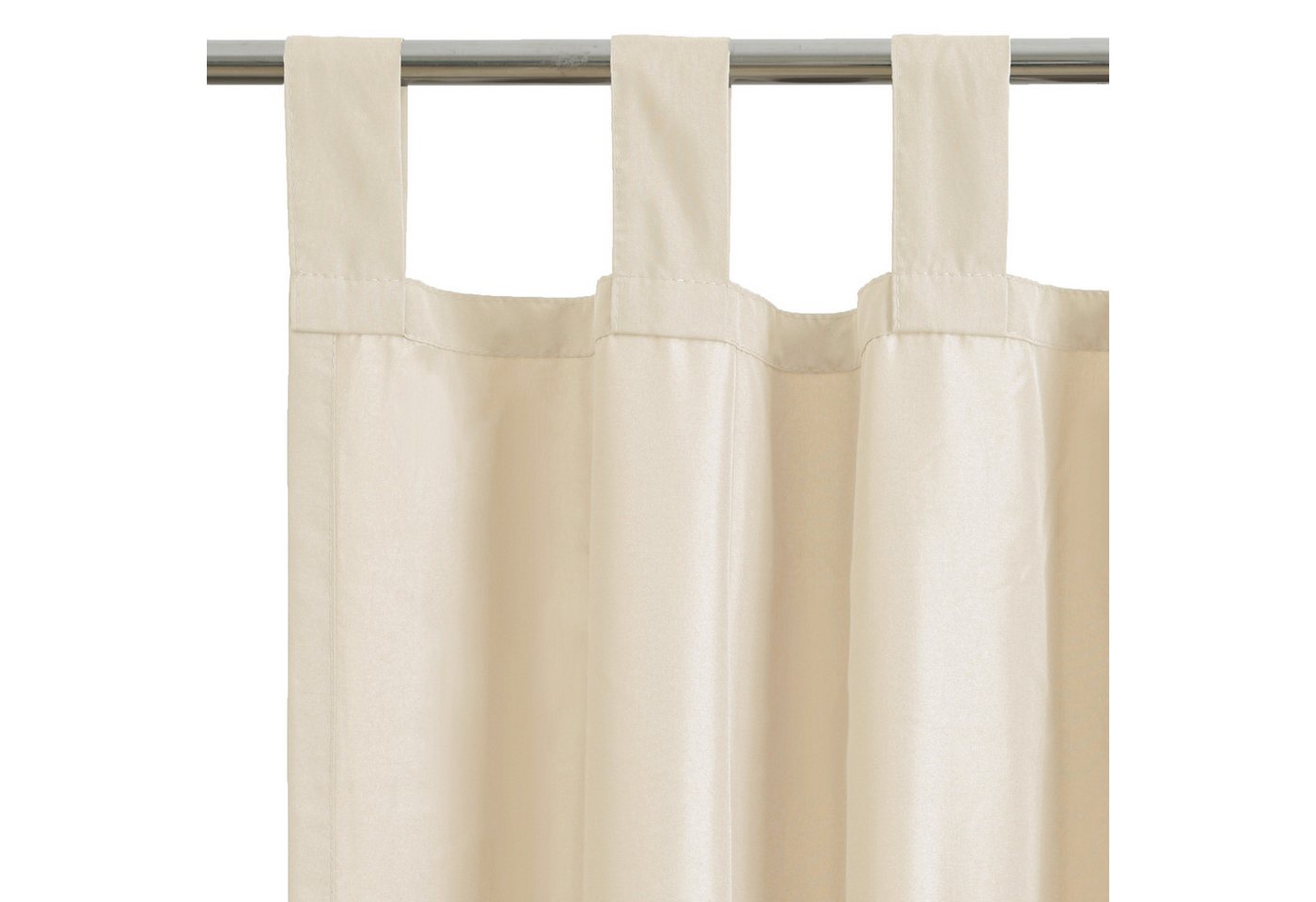 OTTO home Vorhang Parry, Schlaufen, 2er Set, blickdicht, Topseller (2 St), Schlaufen, blickdicht, Polyester, 2-er Set, blickdicht, monochrom, basic – Bild 3 von 5