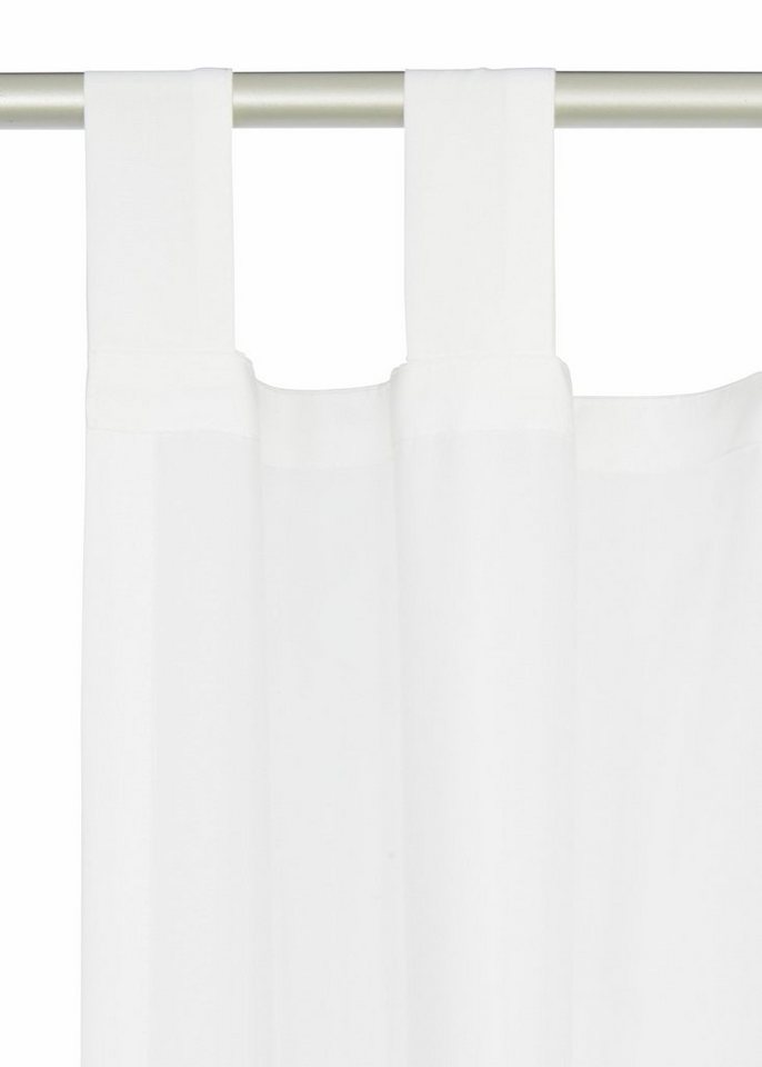 OTTO home Vorhang Parry, Schlaufen, 2er Set, blickdicht, Topseller (2 St), Schlaufen, blickdicht, Polyester, 2-er Set, blickdicht, monochrom, basic – Bild 3 von 5