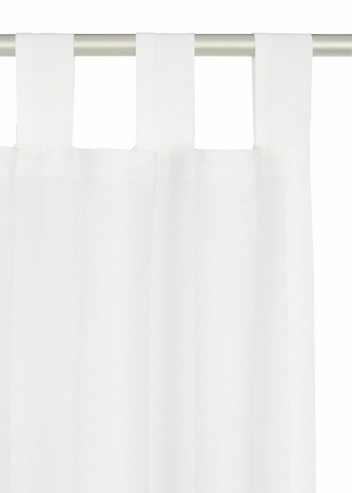 OTTO home Vorhang Parry, Schlaufen, 2er Set, blickdicht, Topseller (2 St), Schlaufen, blickdicht, Polyester, 2-er Set, blickdicht, monochrom, basic – Bild 4 von 5