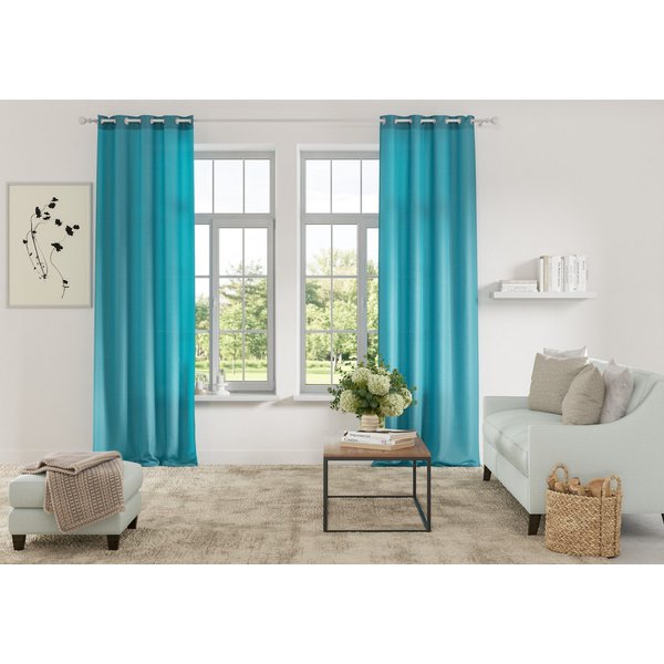 OTTO home Vorhang Parry, Ösen, 2er Set, blickdicht, Topseller (2 St), Ösen, blickdicht, Polyester, 2-er Set, blickdicht, monochrom, basic