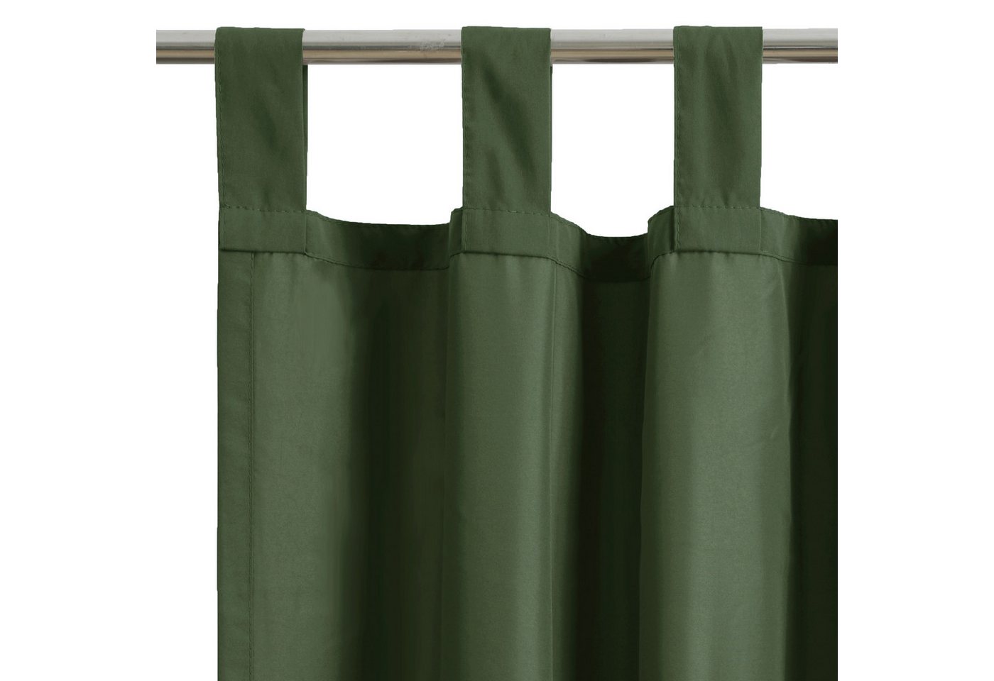 OTTO home Vorhang Parry, Schlaufen, 2er Set, blickdicht, Topseller (2 St), Schlaufen, blickdicht, Polyester, 2-er Set, blickdicht, monochrom, basic – Bild 4 von 5