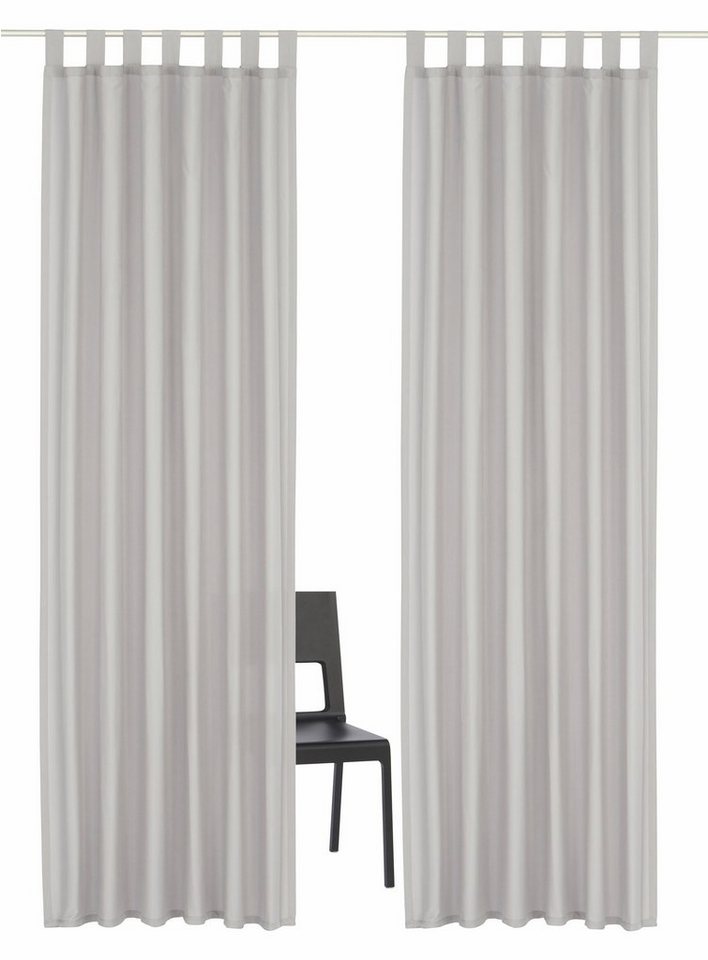 OTTO home Vorhang Parry, Schlaufen, 2er Set, blickdicht, Topseller (2 St), Schlaufen, blickdicht, Polyester, 2-er Set, blickdicht, monochrom, basic – Bild 2 von 5