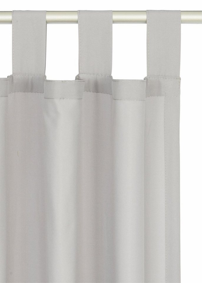 OTTO home Vorhang Parry, Schlaufen, 2er Set, blickdicht, Topseller (2 St), Schlaufen, blickdicht, Polyester, 2-er Set, blickdicht, monochrom, basic – Bild 4 von 5