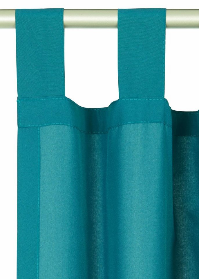 OTTO home Vorhang Parry, Schlaufen, 2er Set, blickdicht, Topseller (2 St), Schlaufen, blickdicht, Polyester, 2-er Set, blickdicht, monochrom, basic – Bild 3 von 5