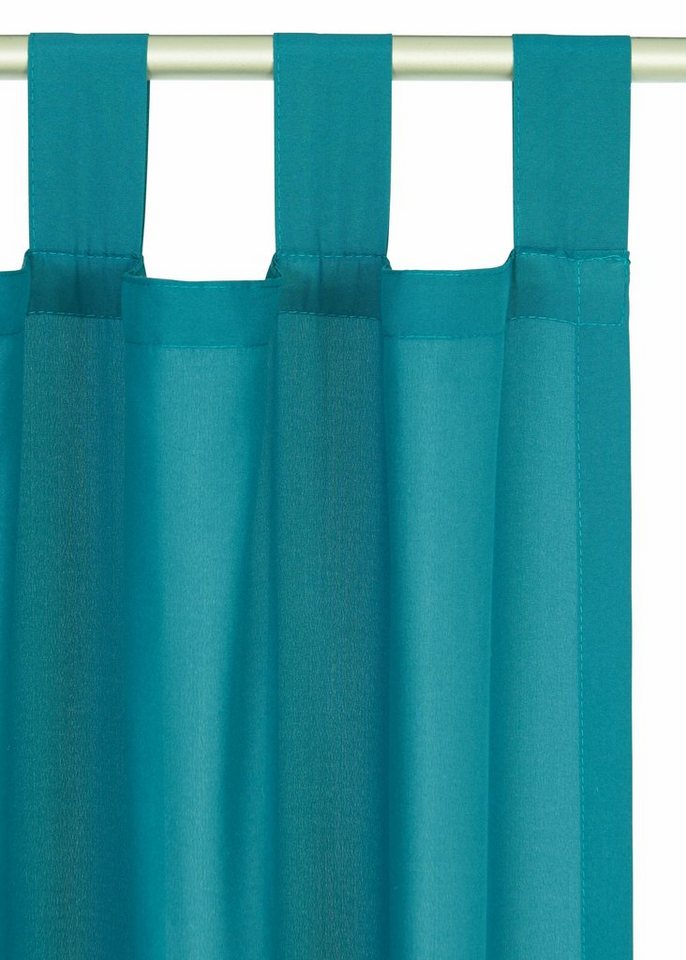 OTTO home Vorhang Parry, Schlaufen, 2er Set, blickdicht, Topseller (2 St), Schlaufen, blickdicht, Polyester, 2-er Set, blickdicht, monochrom, basic – Bild 4 von 5