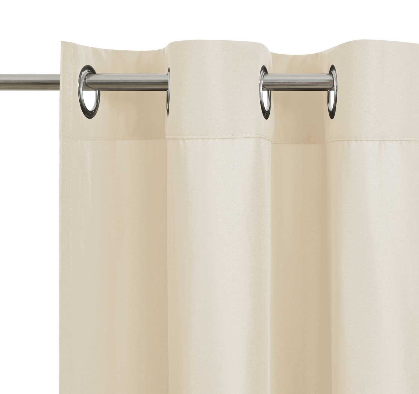 OTTO home Vorhang Parry, Ösen, 2er Set, blickdicht, Topseller (2 St), Ösen, blickdicht, Polyester, 2-er Set, blickdicht, monochrom, basic – Bild 4 von 5