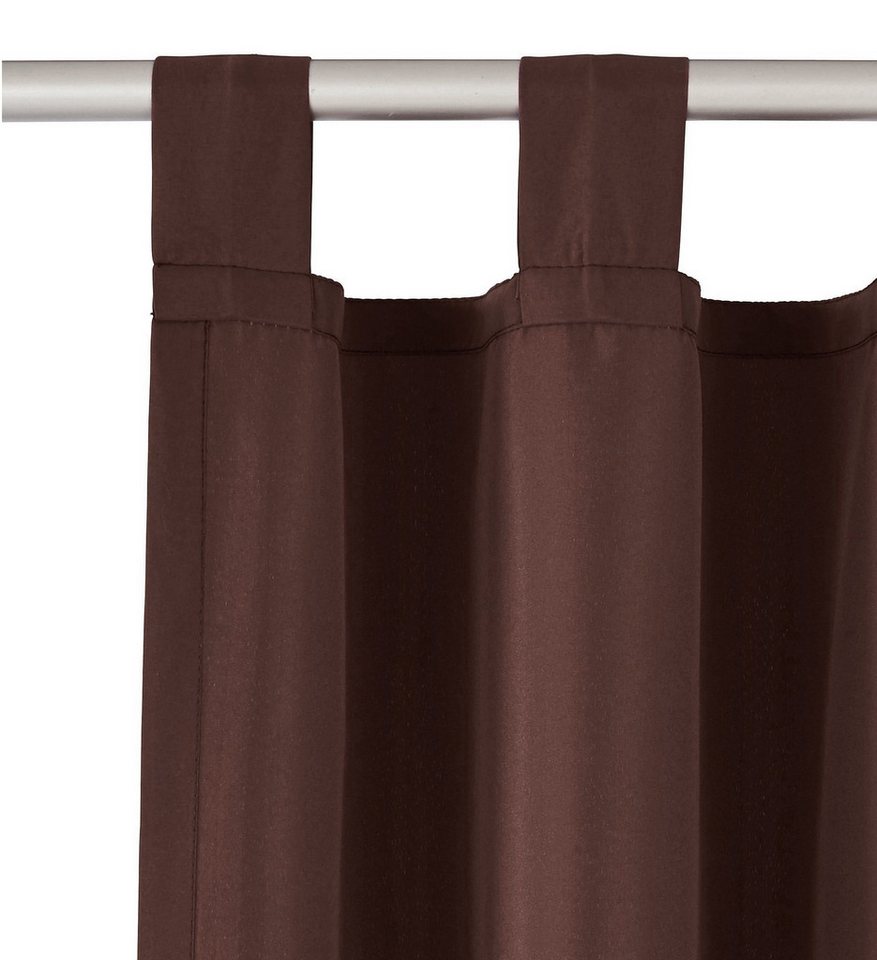 OTTO home Vorhang Parry, Schlaufen, 2er Set, blickdicht, Topseller (2 St), Schlaufen, blickdicht, Polyester, 2-er Set, blickdicht, monochrom, basic – Bild 3 von 5