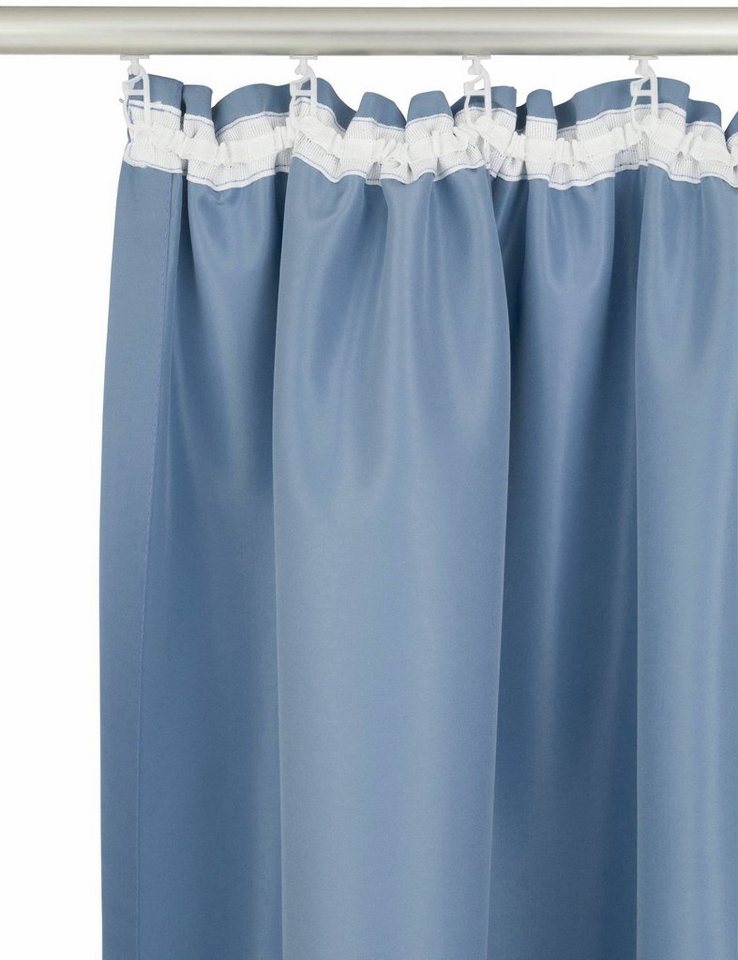 OTTO home Vorhang Parry mit Kräuselband, 2er Set, blickdicht, Topseller (2 St), Kräuselband, blickdicht, Polyester, 2-er Set, blickdicht, monochrom, basic, einf – Bild 5 von 5