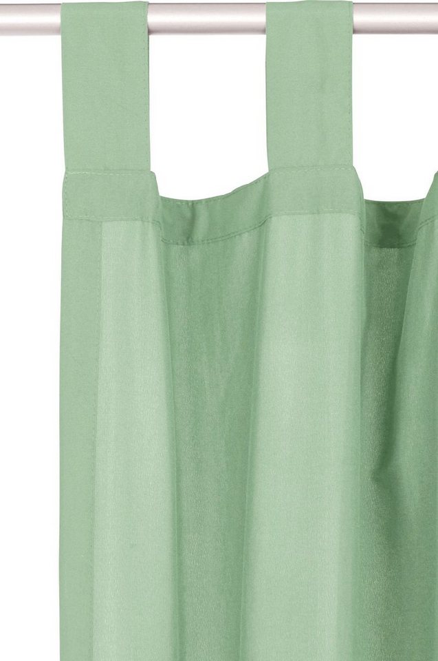 OTTO home Vorhang Parry, Schlaufen, 2er Set, blickdicht, Topseller (2 St), Schlaufen, blickdicht, Polyester, 2-er Set, blickdicht, monochrom, basic – Bild 4 von 5