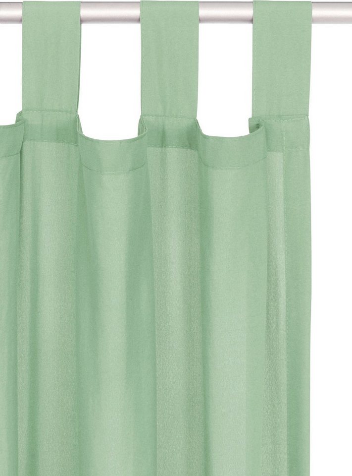 OTTO home Vorhang Parry, Schlaufen, 2er Set, blickdicht, Topseller (2 St), Schlaufen, blickdicht, Polyester, 2-er Set, blickdicht, monochrom, basic – Bild 5 von 5
