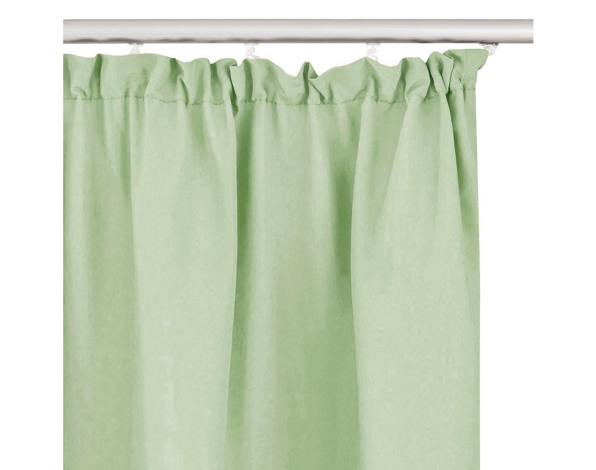 OTTO home Vorhang Raja, Gardinen mit Kräuselband, blickdicht, Wohnzimmer, Topseller! (2 St), Kräuselband, blickdicht, Polyester, 2er-Set, Bestseller, einfarbig, – Bild 5 von 5
