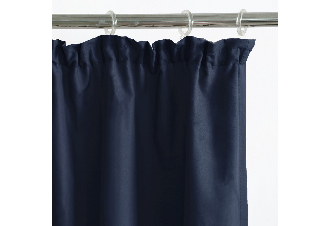 OTTO home Vorhang Raja, Gardinen mit Kräuselband, blickdicht, Wohnzimmer, Topseller! (2 St), Kräuselband, blickdicht, Polyester, 2er-Set, Bestseller, einfarbig, – Bild 3 von 5