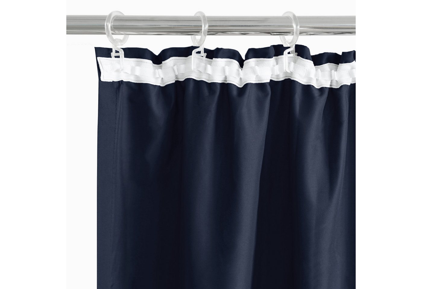 OTTO home Vorhang Raja, Gardinen mit Kräuselband, blickdicht, Wohnzimmer, Topseller! (2 St), Kräuselband, blickdicht, Polyester, 2er-Set, Bestseller, einfarbig, – Bild 4 von 5