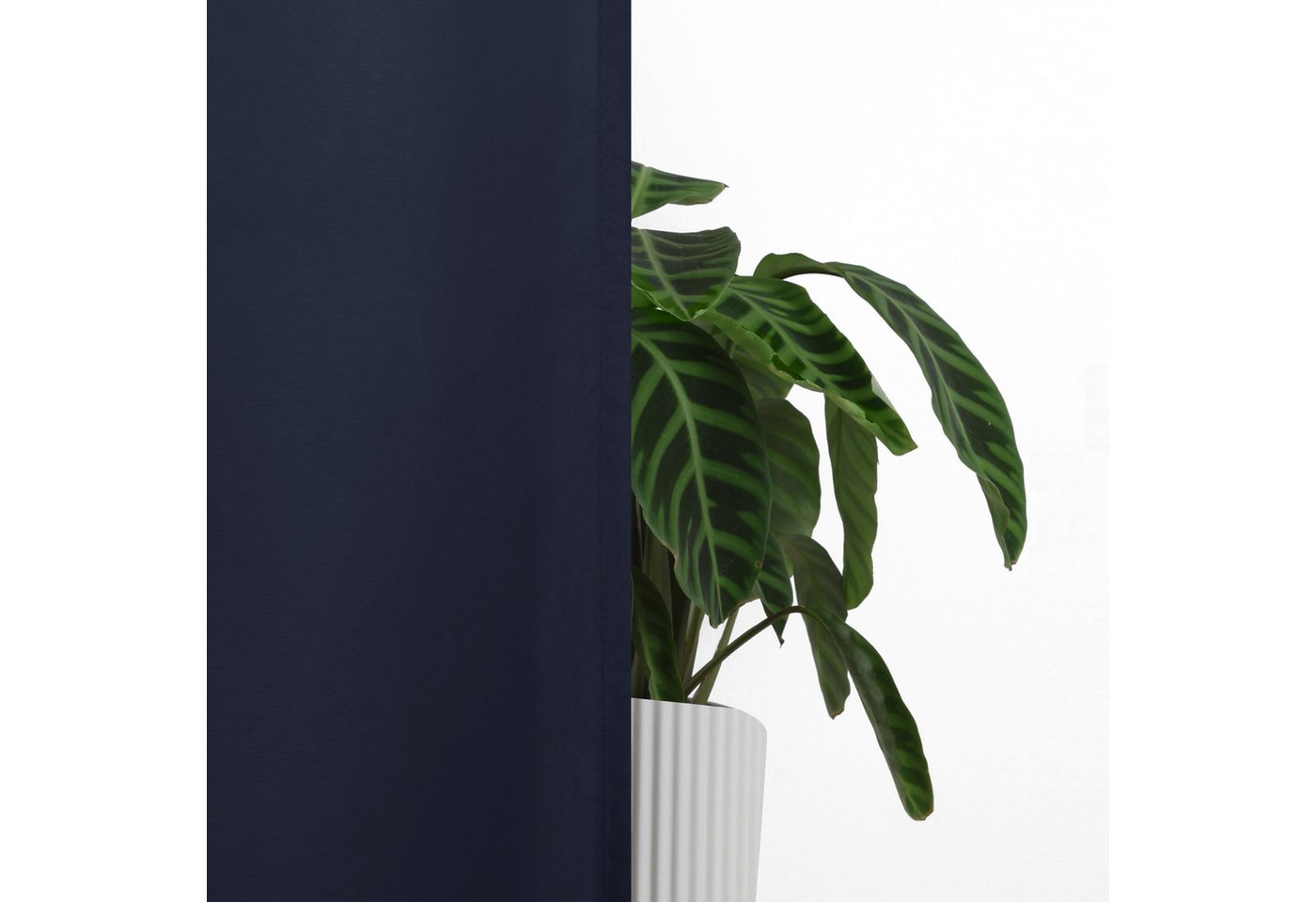 OTTO home Vorhang Raja, Gardinen mit Kräuselband, blickdicht, Wohnzimmer, Topseller! (2 St), Kräuselband, blickdicht, Polyester, 2er-Set, Bestseller, einfarbig, – Bild 5 von 5