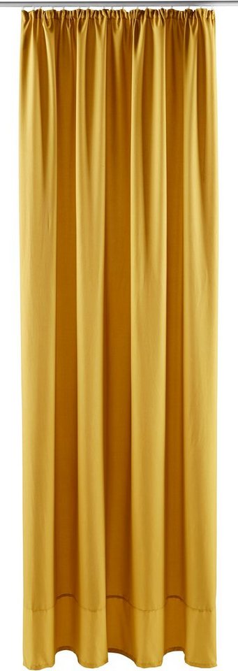 OTTO home Vorhang Raja, Gardinen mit Kräuselband, blickdicht, Wohnzimmer, Topseller! (2 St), Kräuselband, blickdicht, Polyester, 2er-Set, Bestseller, einfarbig, – Bild 2 von 5