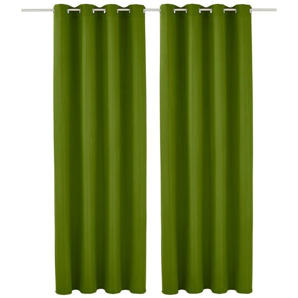 OTTO home Vorhang Raja mit Ösen, 2er Pack, blickdicht, Topseller! (2 St), Ösen, blickdicht, Polyester, einfarbig, Einfache Montage, Pflegeleicht, Ösen, 2 er Pac