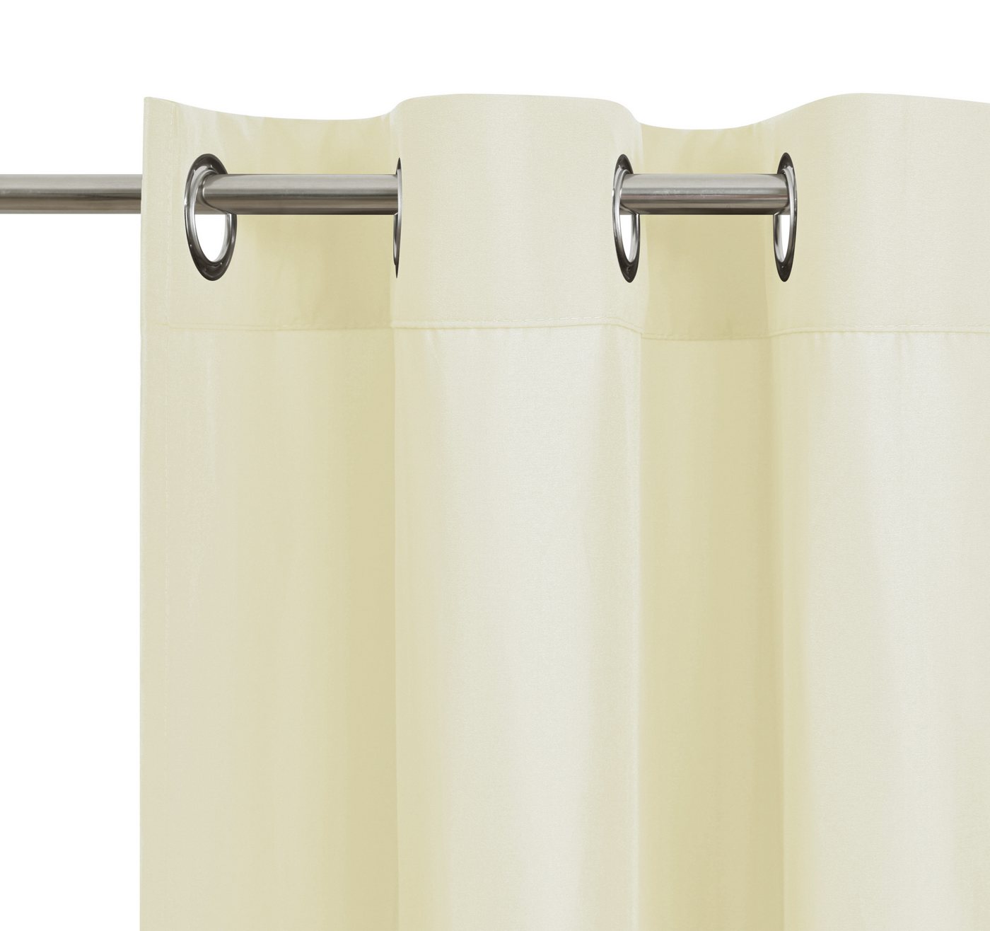 OTTO home Vorhang Raja mit Ösen, 2er Pack, blickdicht, Topseller! (2 St), Ösen, blickdicht, Polyester, einfarbig, Einfache Montage, Pflegeleicht, Ösen, 2 er Pac – Bild 5 von 5