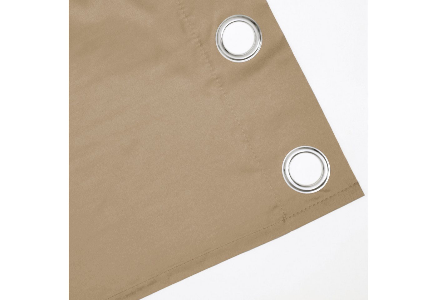 OTTO home Vorhang Raja mit Ösen, 2er Pack, blickdicht, Topseller! (2 St), Ösen, blickdicht, Polyester, einfarbig, Einfache Montage, Pflegeleicht, Ösen, 2 er Pac – Bild 5 von 5